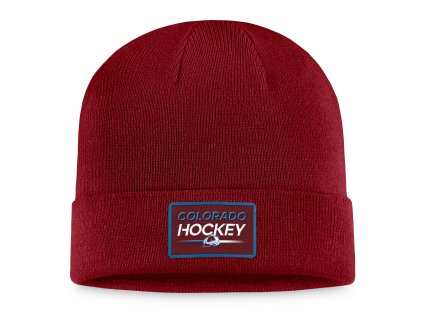 Pánská zimní čepice Colorado Avalanche NHL Authentic Pro Prime Cuffed Beanie