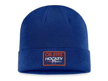 Pánská zimní čepice Edmonton Oilers NHL Authentic Pro Prime Cuffed Beanie