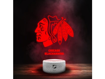 Led Světlo Chicago Blackhawks NHL