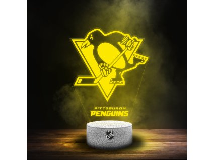 Led Světlo Pittsburgh Penguins NHL