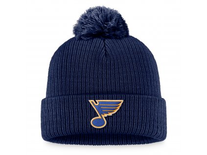 Pánska zimná čiapka St. Louis Blues Core Beanie Cuff Pom Knit