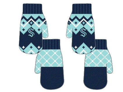Dětské rukavice Seattle Kraken NHL Fleece Lined Patchwork