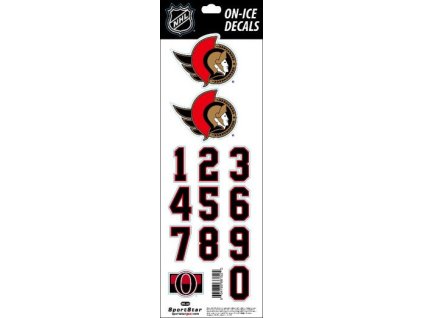 Samolepky na helmu Ottawa Senators NHL Decals New Logo