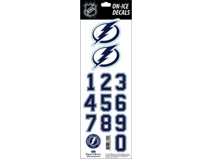 Samolepky na helmu Tampa Bay Lightning NHL Decals Royal