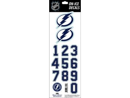 Samolepky na helmu Tampa Bay Lightning Decals Royal