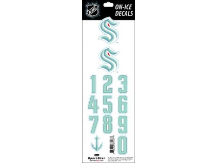 Samolepky na helmu Seattle Kraken NHL Decals Royal