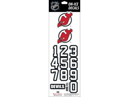 Samolepky na helmu New Jersey Devils NHL Decals Black