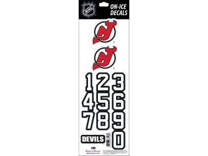 92956 samolepky na helmu new jersey devils nhl decals black
