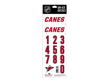 Samolepky na helmu Carolina Hurricanes NHL Decals