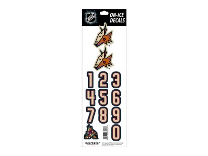 Samolepky na helmu Arizona Coyotes NHL Decals Alternative Dark