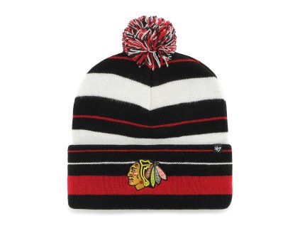 Pánská zimní čepice Chicago Blackhawks NHL Power Line 47 CUFF KNIT Black
