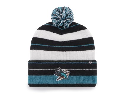 Pánská zimní čepice San Jose Sharks NHL Power Line '47 CUFF KNIT Black