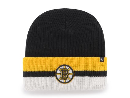 Pánská zimní čepice Boston Bruins NHL Split Cuff '47 CUFF KNIT Black