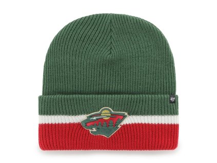 Pánská zimní čepice Minnesota Wild NHL Split Cuff ’47 CUFF KNIT Dark Green
