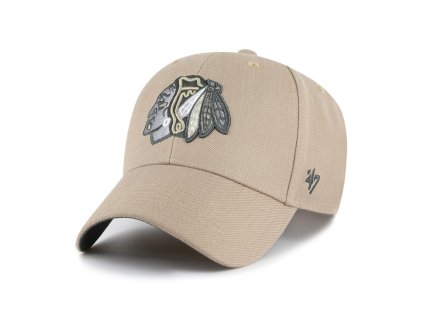 Pánská kšiltovka Chicago Blackhawks NHL Sure Shot Snapback '47 MVP Khaki