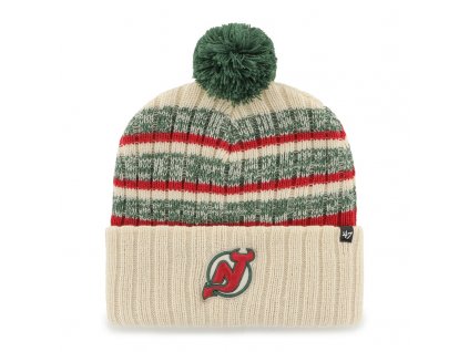 Pánska zimná čiapka New Jersey Devils Tavern 47 CUFF KNIT Natural