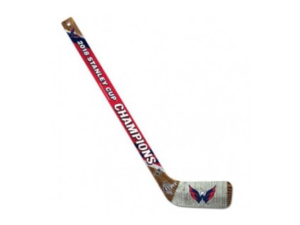 Dřevěná Minihokejka Washington Capitals NHL Stanley Cup Champions 2018