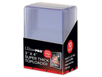 Plastový Obal Na Hokejové Karty UP Toploader Super Thick 200 pt 10 ks