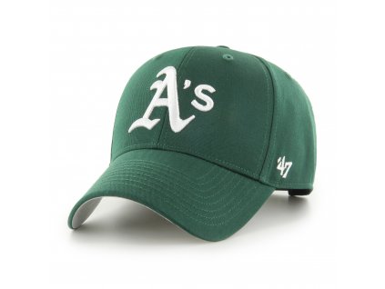 Pánská Kšiltovka Oakland Athletics Raised Basic '47 MVP Dark Green