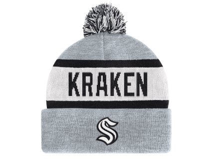 Pánská zimní čepice Seattle Kraken NHL Biscuit Knit Skull