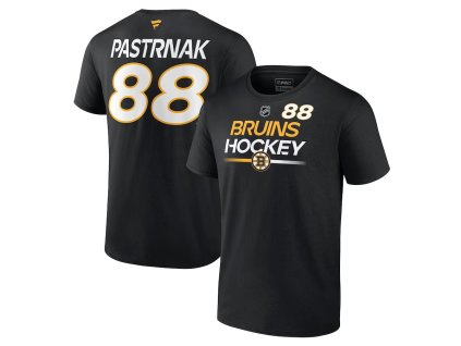 Pánské tričko David Pastrňák #88 Boston Bruins NHL Authentic Pro Prime Name & Number