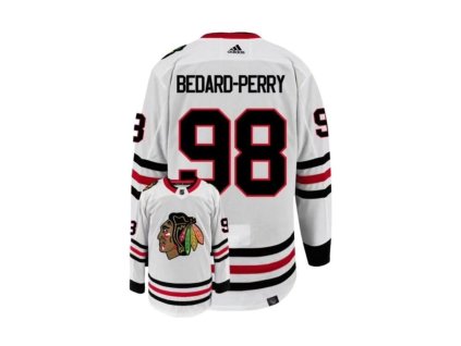 Pánský dres Chicago Blackhawks NHL BEDARD-PERRY #98 adizero Authentic Player Pro White