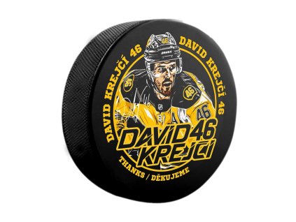 Puk David Krejčí #46 Exclusive Collection Boston Bruins