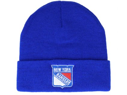 Pánská zimní čepice New York Rangers NHL Cuffed Knit Royal