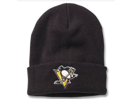 Pánska Zimná Čiapka Pittsburgh Penguins Cuffed Knit Black