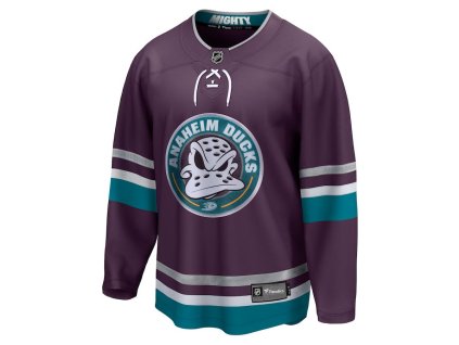 Pánský dres Anaheim Ducks NHL Breakaway Home Jersey Purple 30th Anniversary