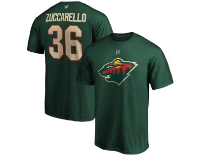 Pánske Tričko Mats Zuccarello #36 Minnesota Wild Authentic Stack Name & Number