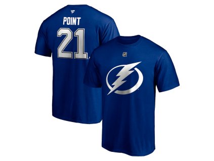 Pánské tričko Brayden Point #21 Tampa Bay Lightning NHL Authentic Stack Name & Number