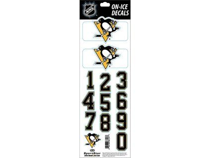 Nálepky na prilbe Pittsburgh Penguins NHL Decals