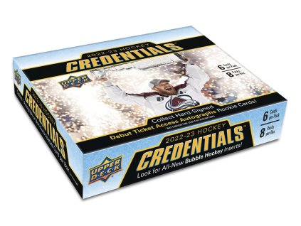 Hokejové Karty NHL 2022-23 Upper Deck Credentials Hobby Box