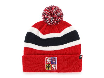 Pánská Zimní čepice Česká republika Breakaway '47 Cuff Knit Red