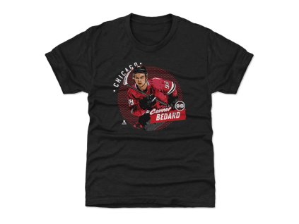 Dětské tričko Chicago Blackhawks NHL Connor Bedard #98 Dots WHT 500 Level