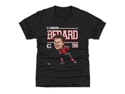 Dětské tričko Chicago Blackhawks NHL Connor Bedard #98 Cartoon WHT 500 Level
