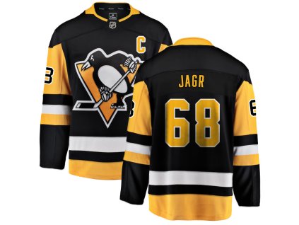 Pánský dres Jaromír Jágr #68 Pittsburgh Penguins NHL Fanatics Breakaway Black
