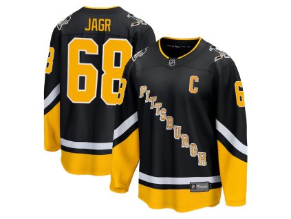 Pánský dres Jaromír Jágr #68 Pittsburgh Penguins NHL Fanatics Breakaway Alternate Black