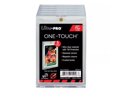 Magnetické pouzdro UP One Touch Holder Black Border 75 pt (5 ks v balení)