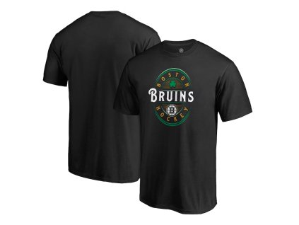 Pánské tričko Boston Bruins NHL St. Patrick's Day Forever Lucky T-Shirt - Black