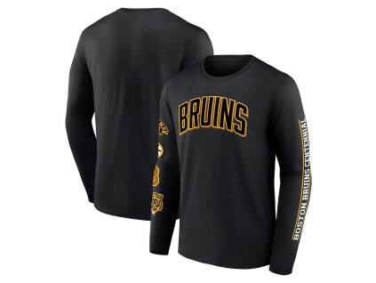 Pánské tričko Boston Bruins NHL Centennial Long Sleeve T-Shirt - Black