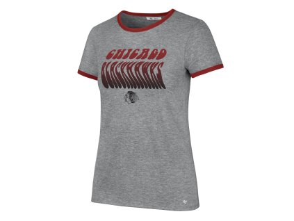 Dámské tričko Chicago Blackhawks NHL Letter Ringer