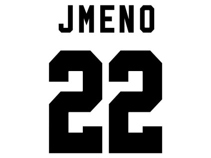 Potisk dresu REPRE vlastním jménem a číslem