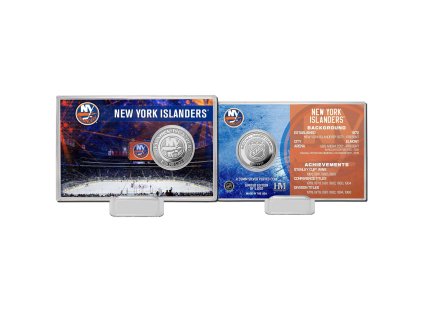Sběratelská Pamětní mince New York Islanders NHL Team History Silver Coin Card Limited Edition od 5000