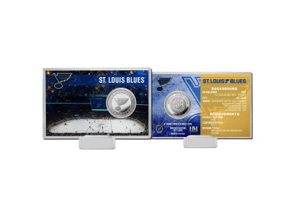Sběratelská Pamětní mince St. Louis Blues NHL Team History Silver Coin Card Limited Edition od 5000