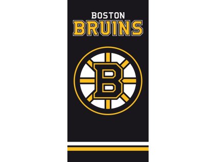Plážová osuška Boston Bruins NHL Black II. jakost