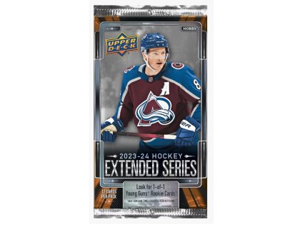 Hokejové karty NHL 2023-24 Upper Deck Extended Series Hobby Balíček