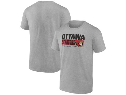 Pánské tričko Ottawa Senators NHL Jet Speed T-Shirt - Heathered Gray