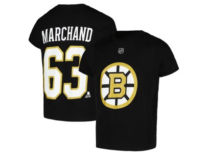 Dětské tričko Boston Bruins NHL Brad Marchand #63 Player Name & Number